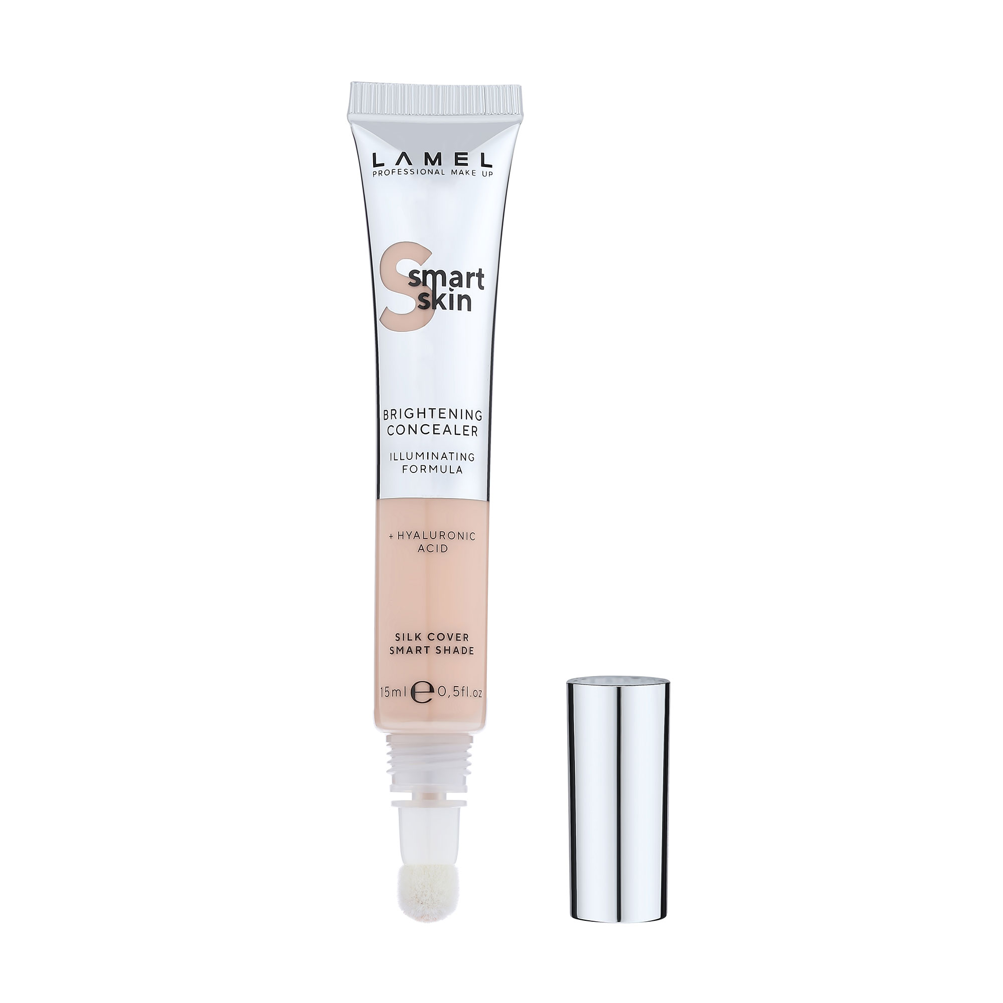 Консилер для обличчя LAMEL Make Up Smart Skin Brightening Concealer зі світловідбивними частинками, 401, 15 мл